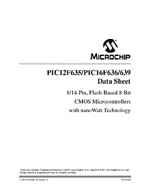 DataSheet PIC16F639 pdf